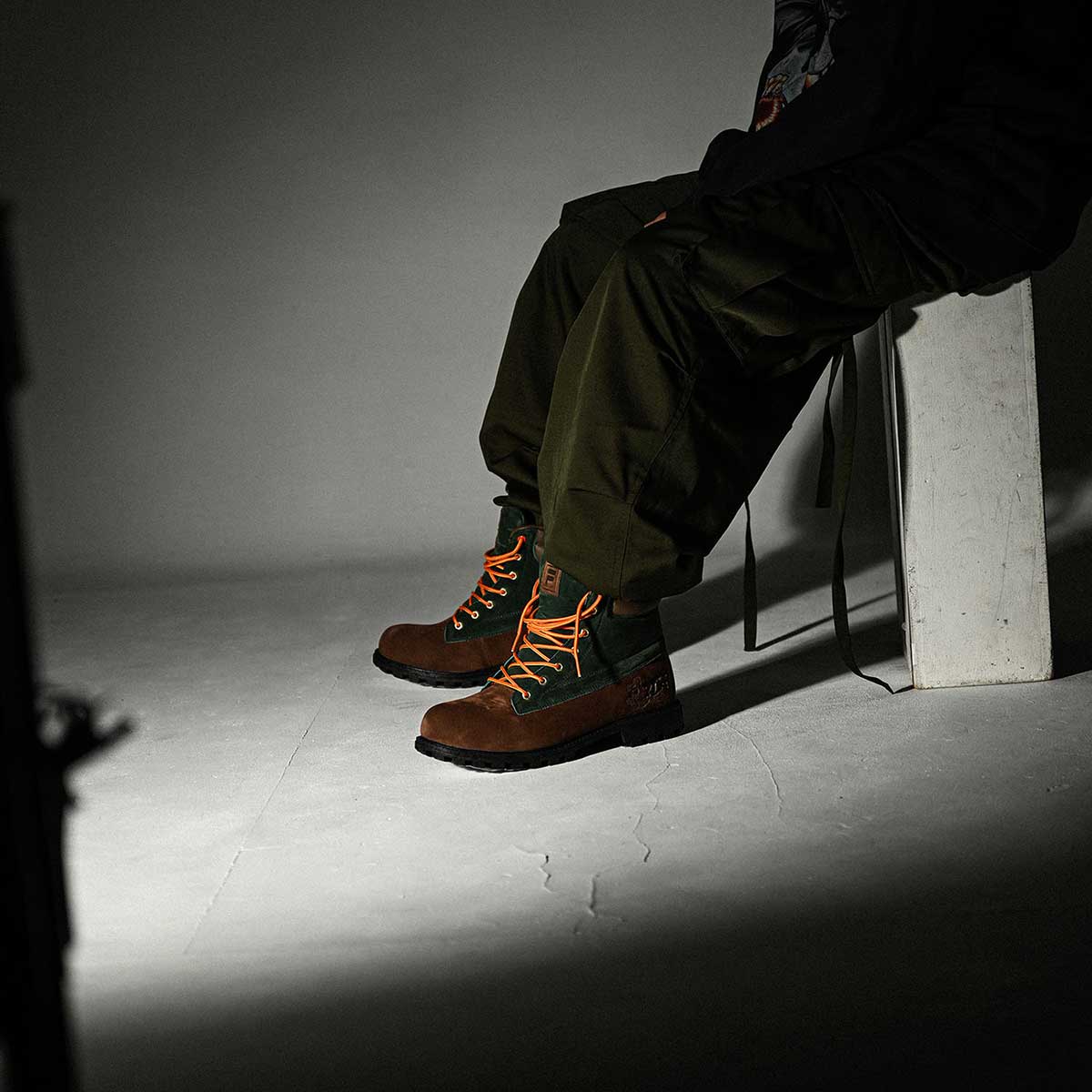 FILA × GRAPPLER BAKI WATERSEDGE WP FS Boots BROWN×GREEN Brown×Green