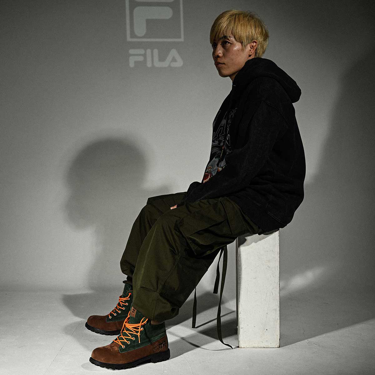 FILA × GRAPPLER BAKI WATERSEDGE WP FS Boots BROWN×GREEN Brown×Green