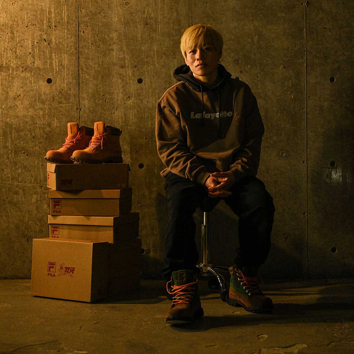 FILA × GRAPPLER BAKI FILA × GRAPPLER Baki WATERSEDGE WP FS 靴子 WHEAT 小麥