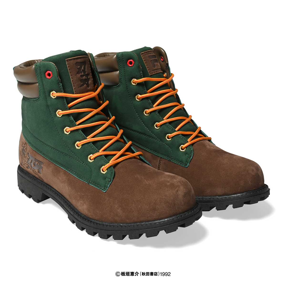 FILA × GRAPPLER BAKI WATERSEDGE WP FS Boots BROWN×GREEN Brown×Green