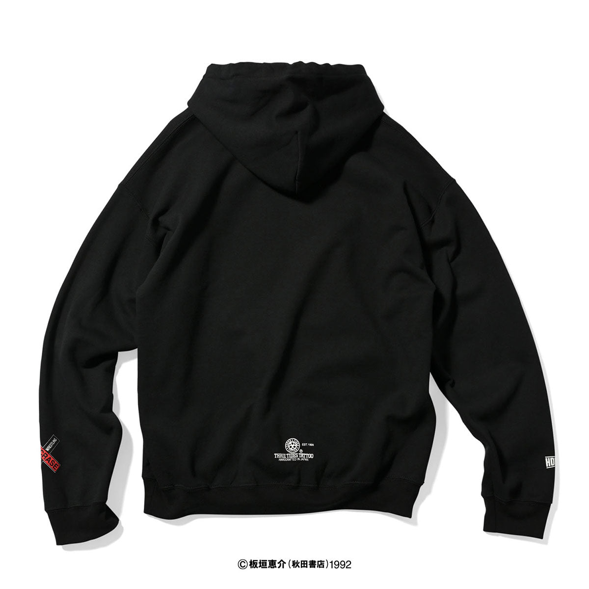 HOMEGAME × GRAPPLER BAKI × PANCRASE × THREE TIDES TATTOO 愚地克巳&烈海王 HOODIE プルオーバーパーカー ホームゲーム × グラップラー刃牙 × パンクラス × スリータイズタトゥー【HG240501】
