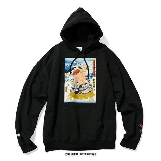 HOMEGAME × GRAPPLER BAKI × PANCRASE × THREE TIDES TATTOO 範馬刃牙 HOODIE プルオーバーパーカー ホームゲーム × グラップラー刃牙 × パンクラス × スリータイズタトゥー【HG240501】