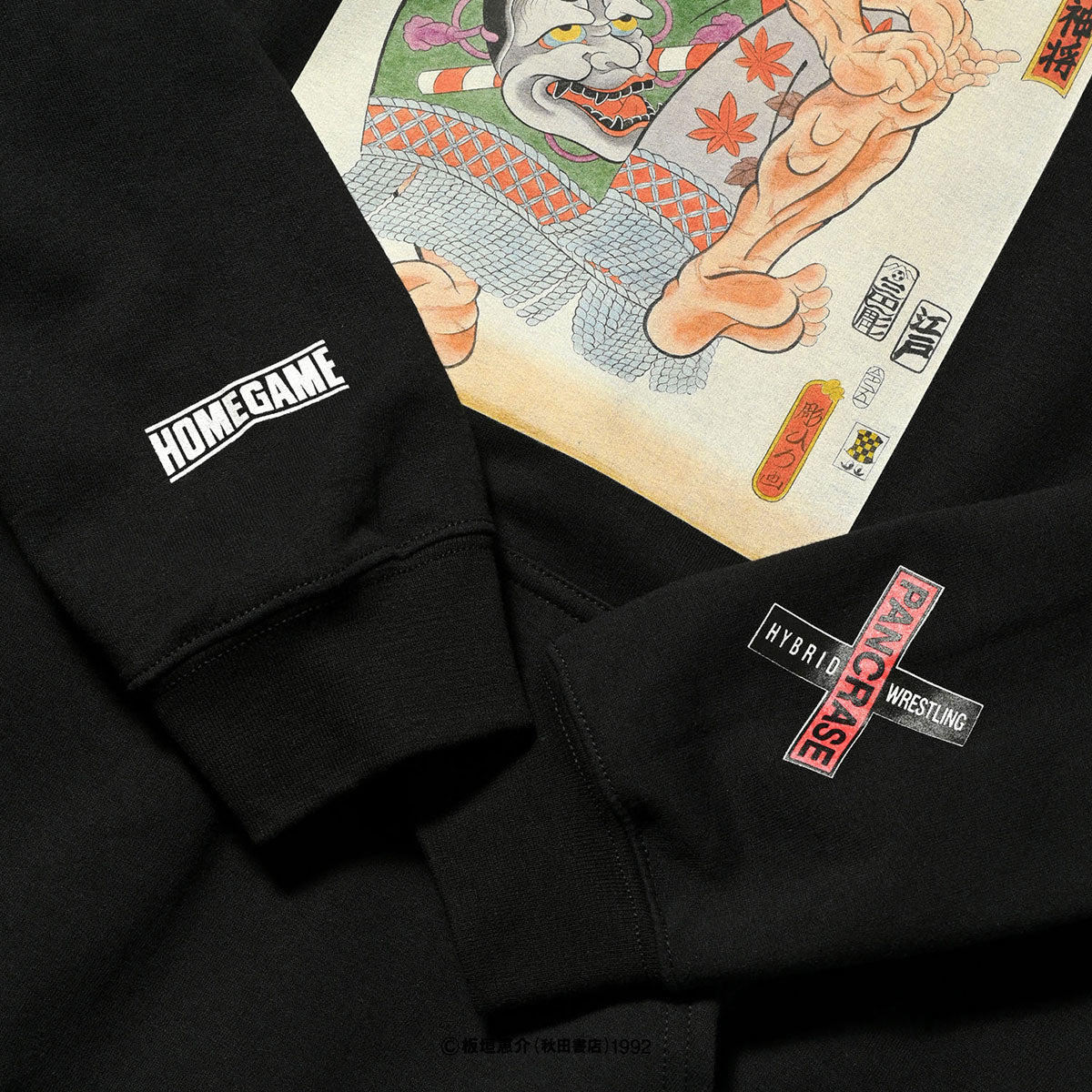HOMEGAME × GRAPPLER BAKI × PANCRASE × THREE TIDES TATTOO ジャック・ハンマー HOODIE プルオーバーパーカー ホームゲーム × グラップラー刃牙 × パンクラス × スリータイズタトゥー【HG240501】