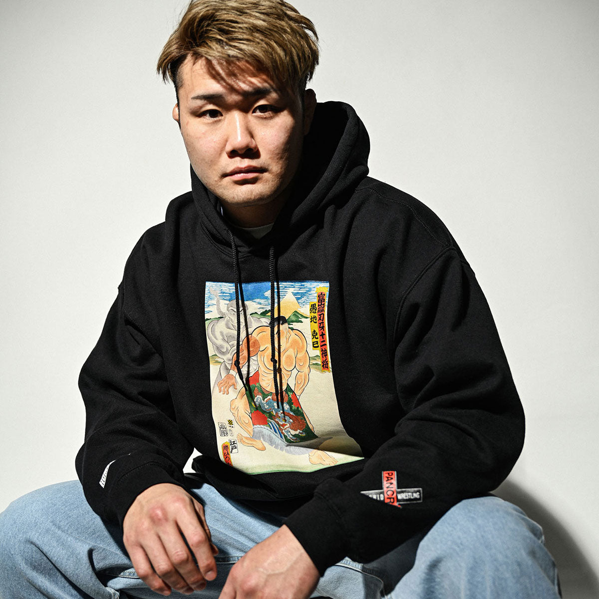 HOMEGAME × GRAPPLER BAKI × PANCRASE × THREE TIDES TATTOO 愚地克巳&烈海王 HOODIE プルオーバーパーカー ホームゲーム × グラップラー刃牙 × パンクラス × スリータイズタトゥー【HG240501】