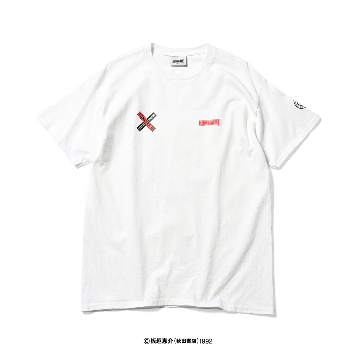 HOMEGAME × GRAPPLER BAKI × PANCRASE × THREE TIDES TATTOO 花山薫 S/S TEE 半袖Tシャツ ホームゲーム × グラップラー刃牙 × パンクラス × スリータイズタトゥー【HG240101】