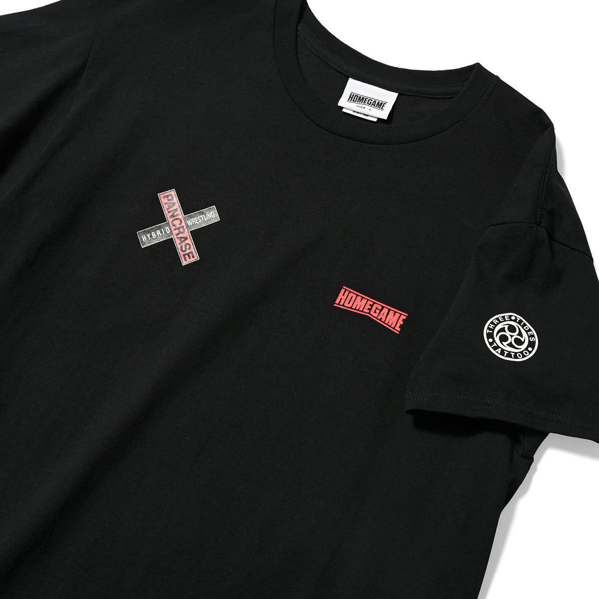 HOMEGAME × GRAPPLER BAKI × PANCRASE × THREE TIDES TATTOO 愚地独歩 S/S TEE 半袖Tシャツ ホームゲーム × グラップラー刃牙 × パンクラス × スリータイズタトゥー【HG240101】