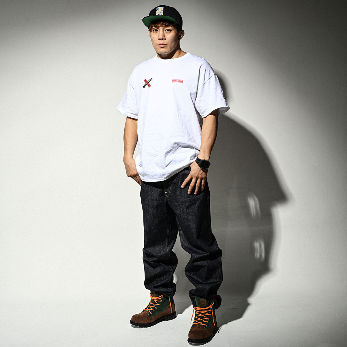 HOMEGAME × GRAPPLER BAKI × PANCRASE × THREE TIDES TATTOO 範馬勇次郎 S/S TEE 半袖Tシャツ ホームゲーム × グラップラー刃牙 × パンクラス × スリータイズタトゥー【HG240101】