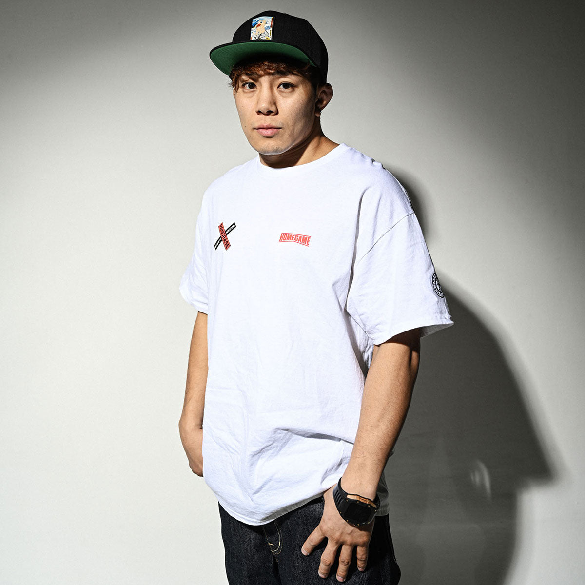 HOMEGAME × GRAPPLER BAKI × PANCRASE × THREE TIDES TATTOO 範馬勇次郎 S/S TEE 半袖Tシャツ ホームゲーム × グラップラー刃牙 × パンクラス × スリータイズタトゥー【HG240101】