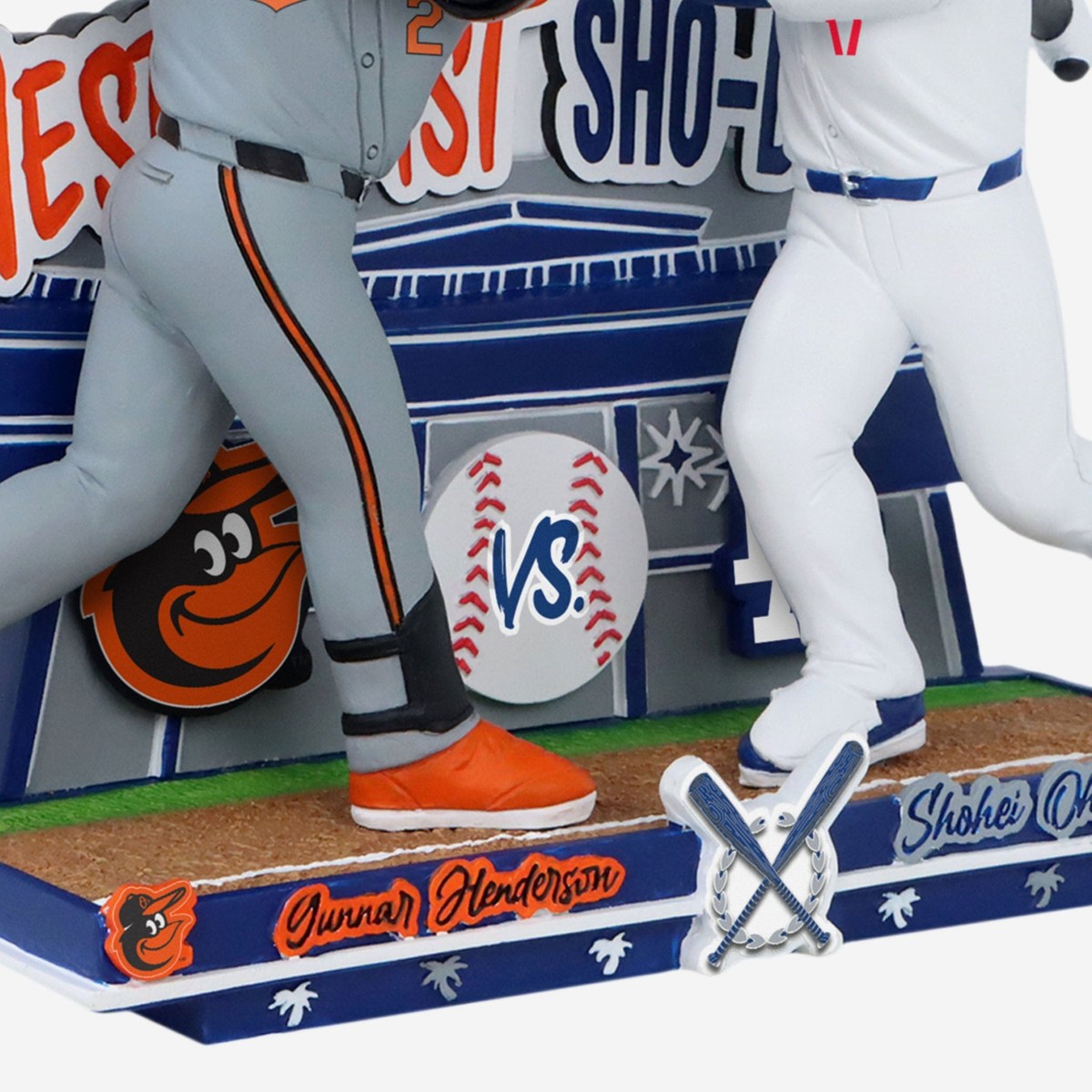 FOCO - HENDERSON/OHTANI BALTIMORE ORIOLES LA DODGERS SHO TIME BOBBLEHEAD