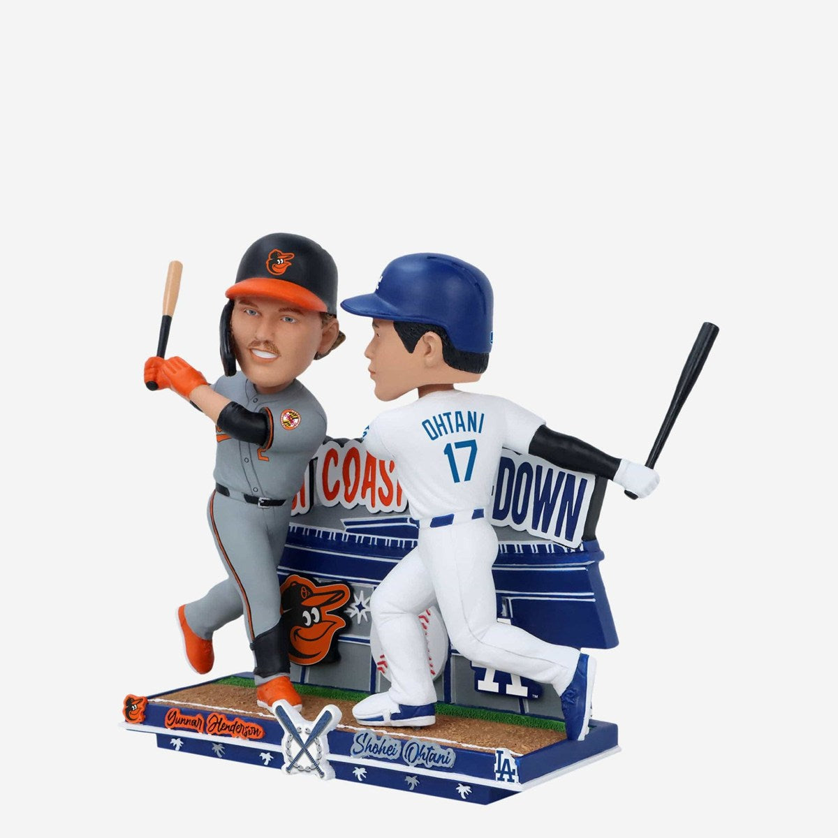 FOCO - HENDERSON/OHTANI BALTIMORE ORIOLES LA DODGERS SHO TIME BOBBLEHEAD