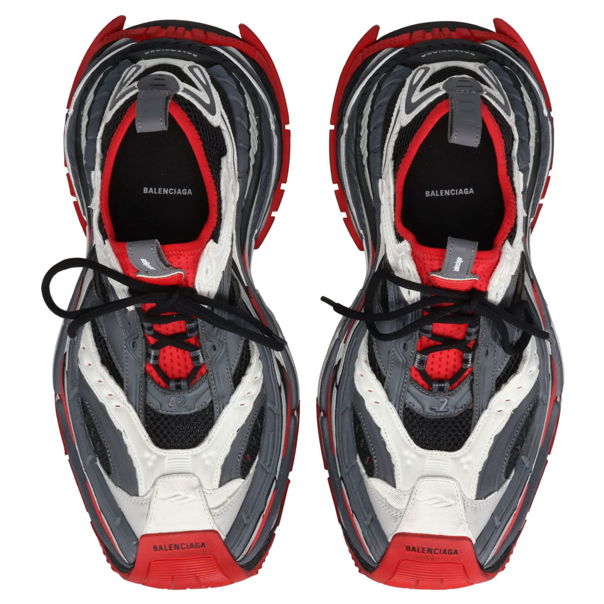 BALENCIAGA - PLATFORM/W 1160 BK/GR/RED【821137WPLTF】