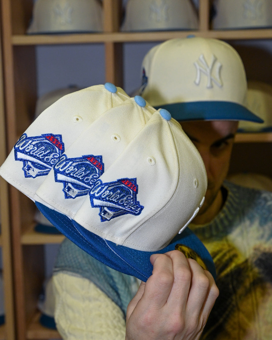 NEW ERA New York Yankees - 59FIFTY 1996 World Series Chrome White/Seashore Blue