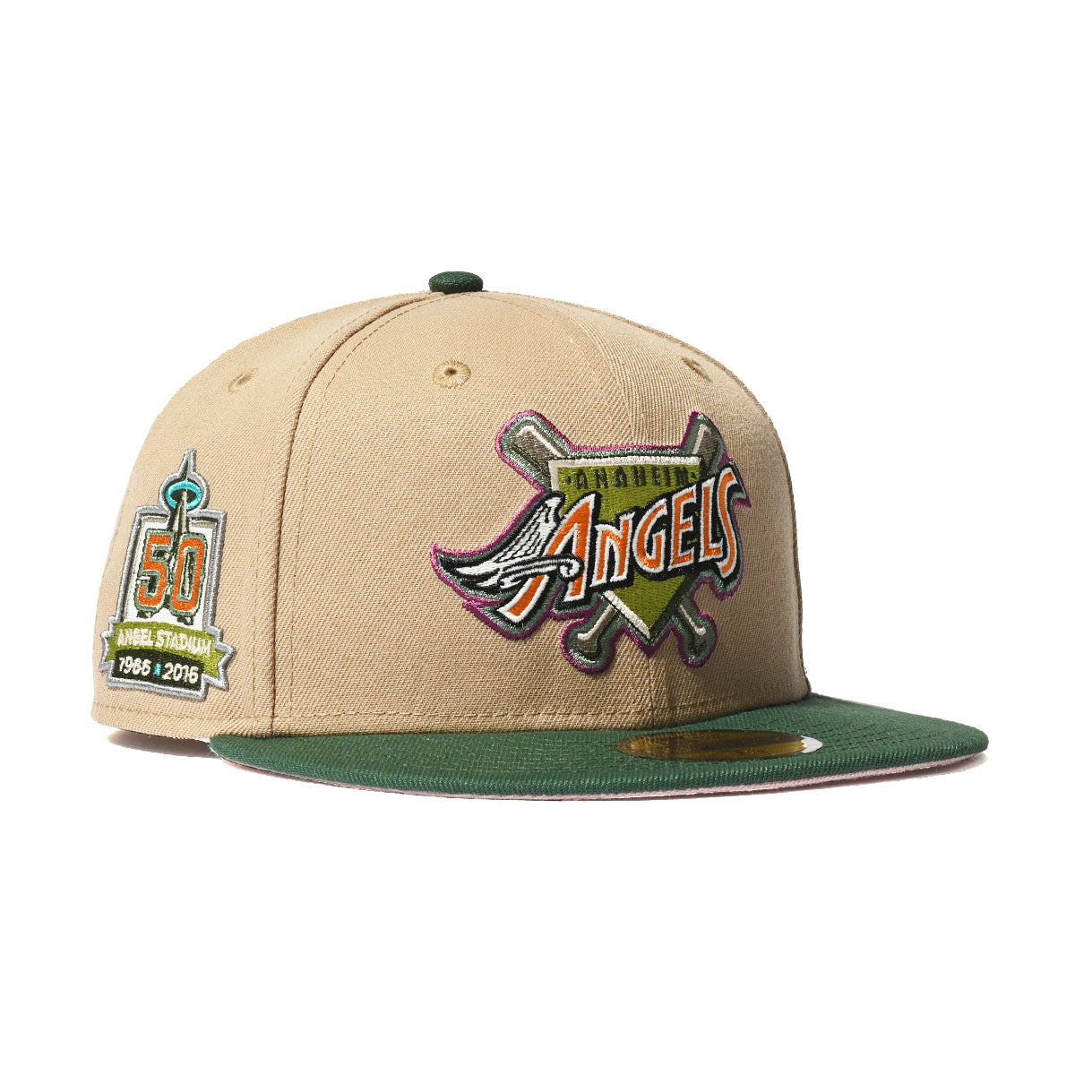NEW ERA Anaheim Angels - 50TH ANV 59FIFTY CAMEL/PINE【13953763】