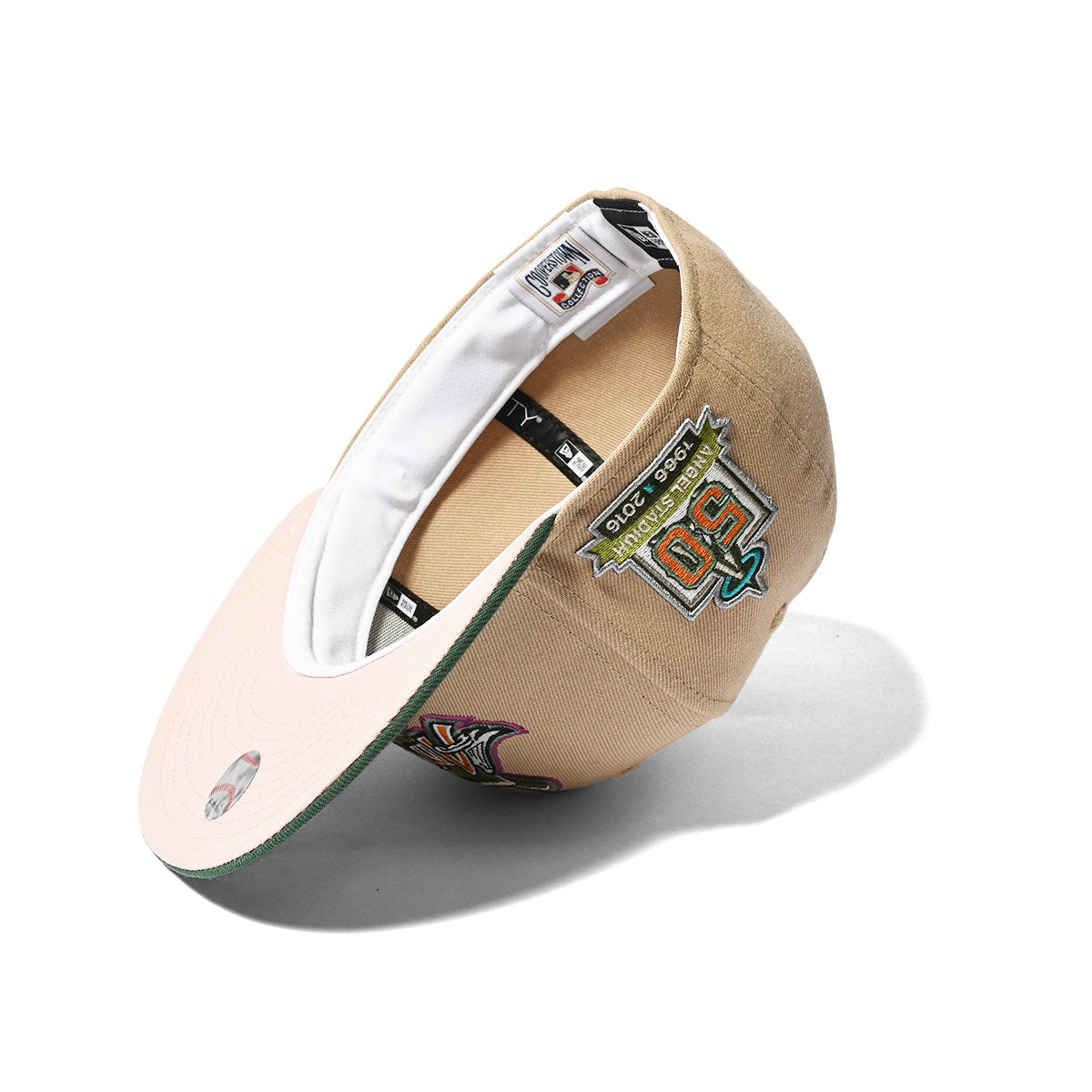 NEW ERA Anaheim Angels - 50TH ANV 59FIFTY CAMEL/PINE【13953763】