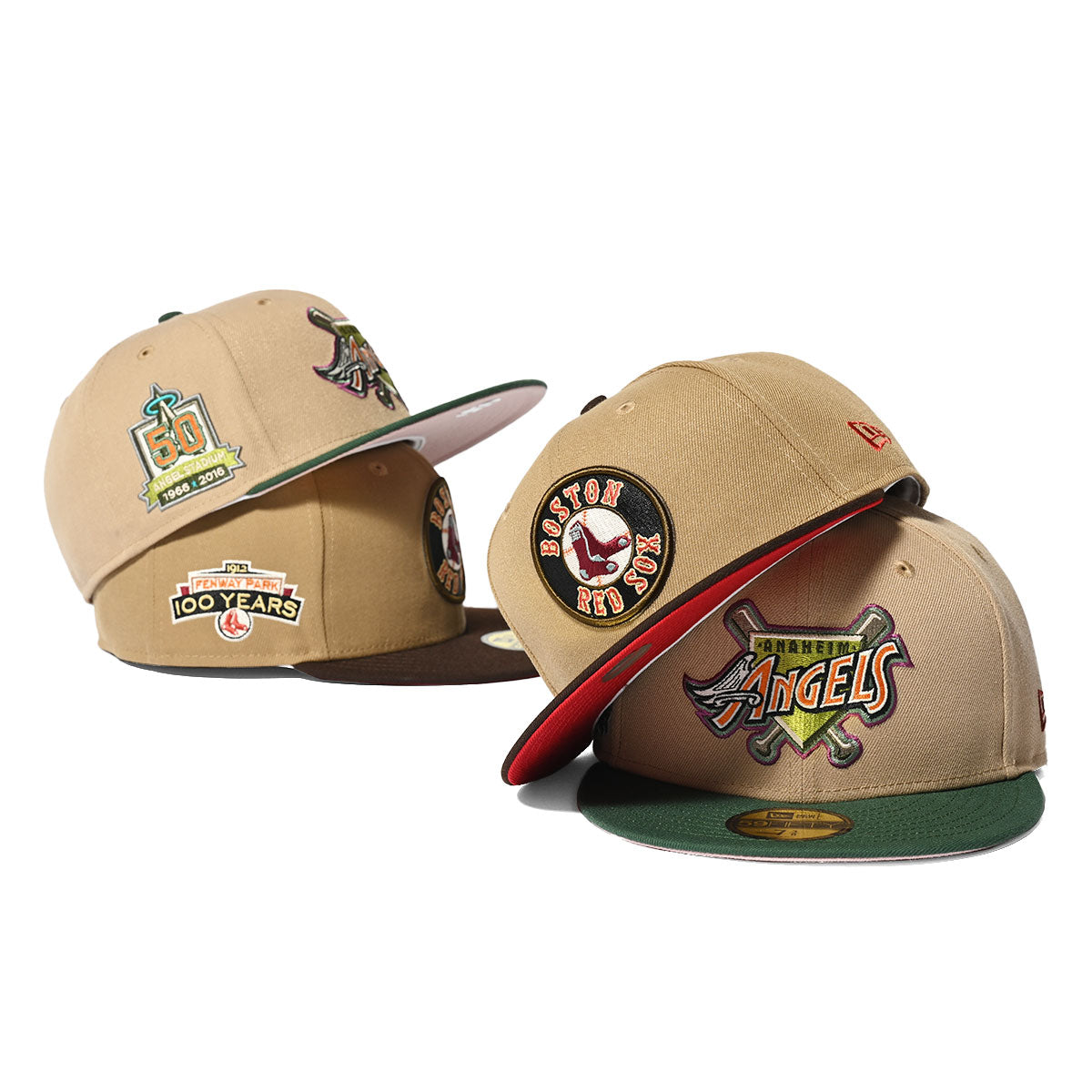 NEW ERA Anaheim Angels - 50TH ANV 59FIFTY CAMEL/PINE【13953763】