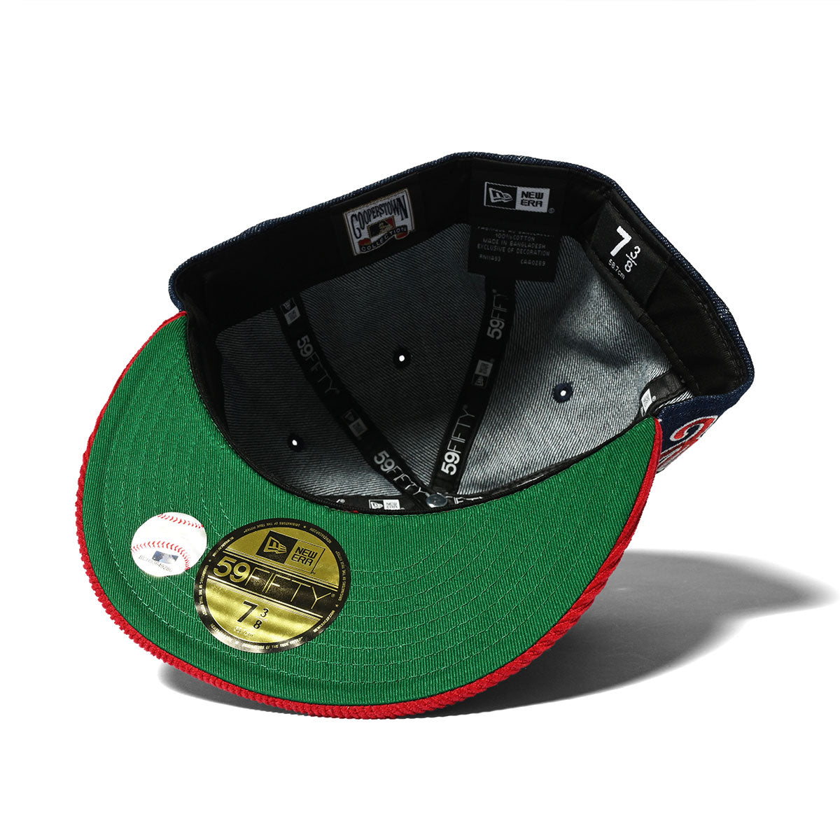 NEW ERA 芝加哥白襪 - 59FIFTY SCRIPT LOGO 牛仔布/猩紅色