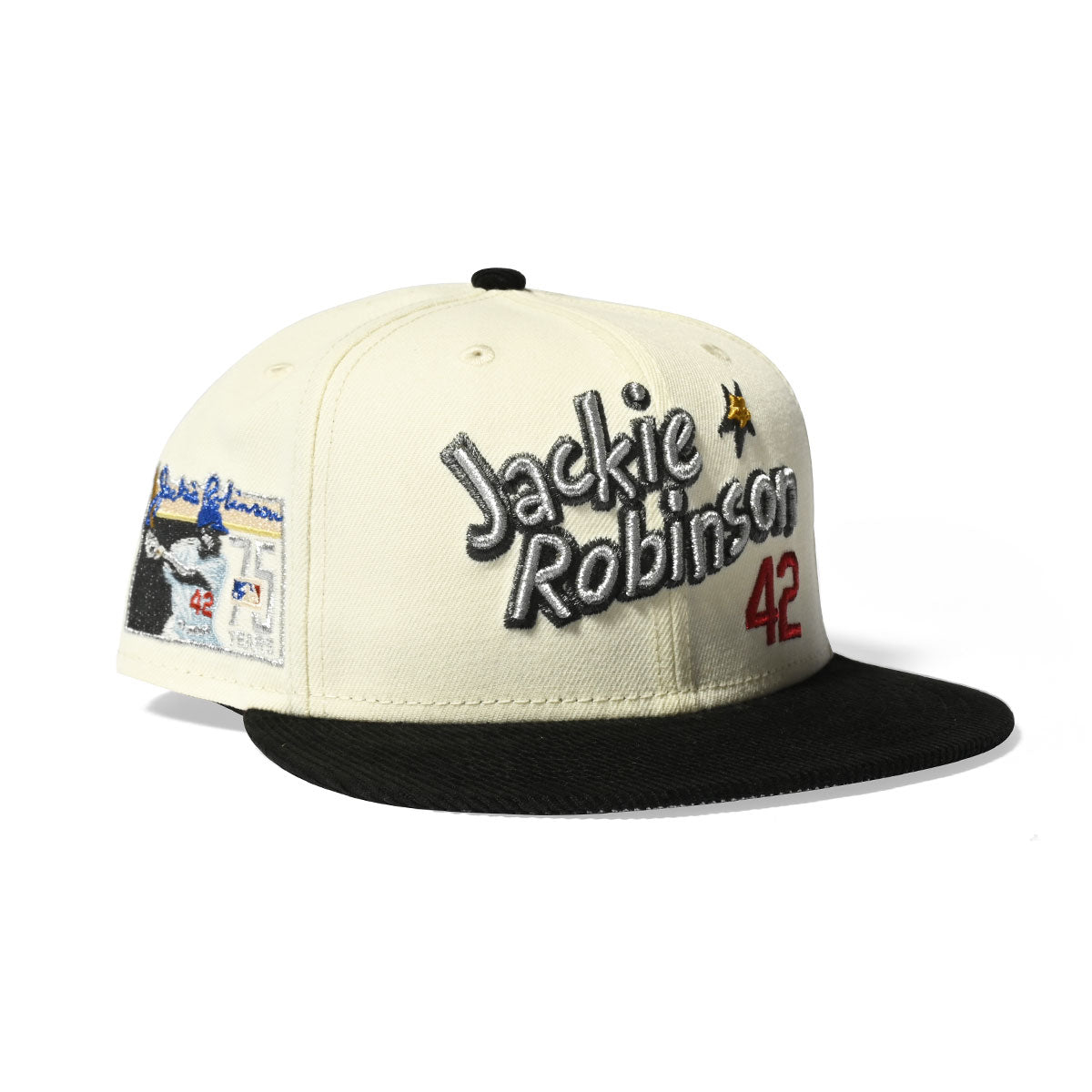 新時代布魯克林道奇隊 75 傑基羅賓遜 59FIFTY 鍍鉻/黑色