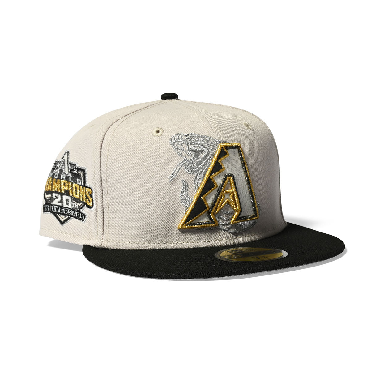 新時代亞利桑那響尾蛇世界冠軍 20 週年 ANV 59FIFTY 石/黑色