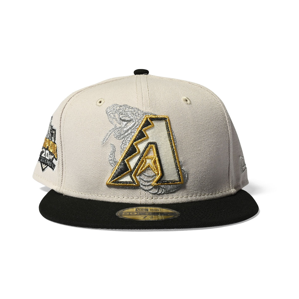 新時代亞利桑那響尾蛇世界冠軍 20 週年 ANV 59FIFTY 石/黑色