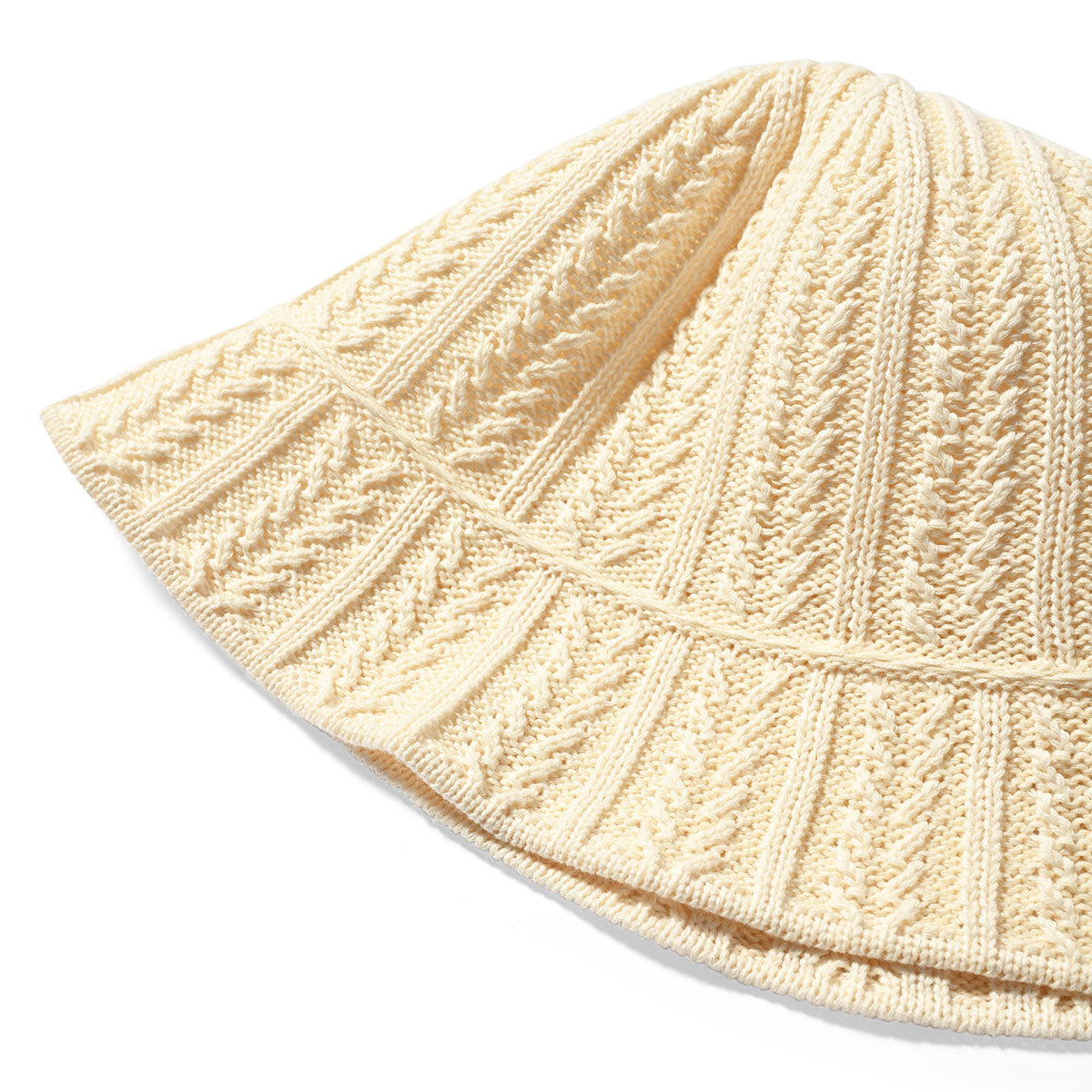 HOMEGAME - TWIST KNIT BUCKET HAT OATMEAL【HG241407】