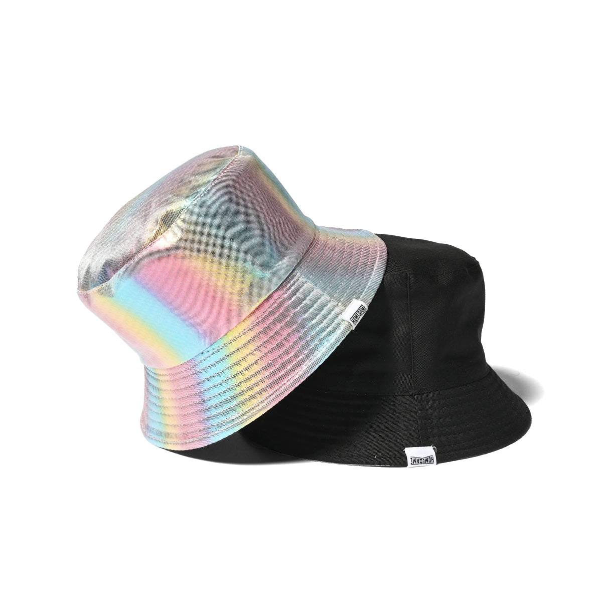 HOMEGAME - REVERSIBLE METALLIC BUCKET HAT【HG241410】