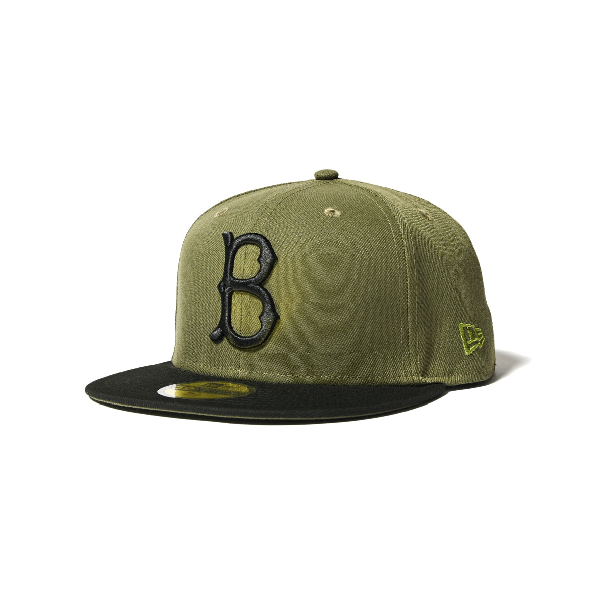 NEW ERA - Brooklyn Dodgers CO JR100TH 59FIFTY NE OLIVE/BLACK【70890654】