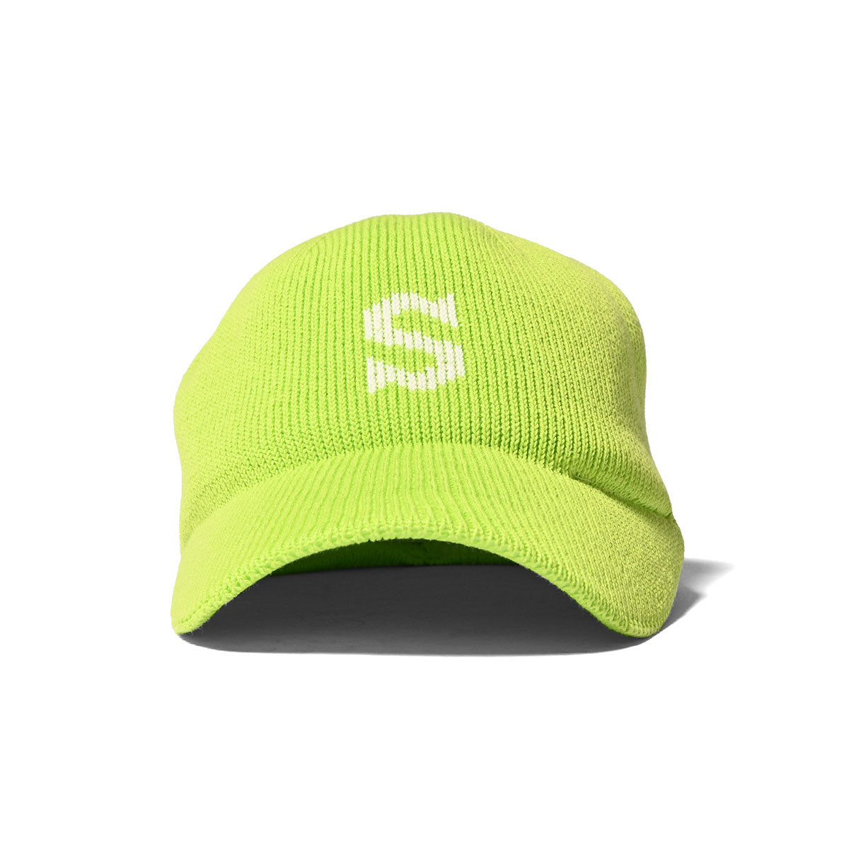 HOMEGAME - S LOGO COTTON KNIT BASEBALL CAP LIME GREEN【HG241418】