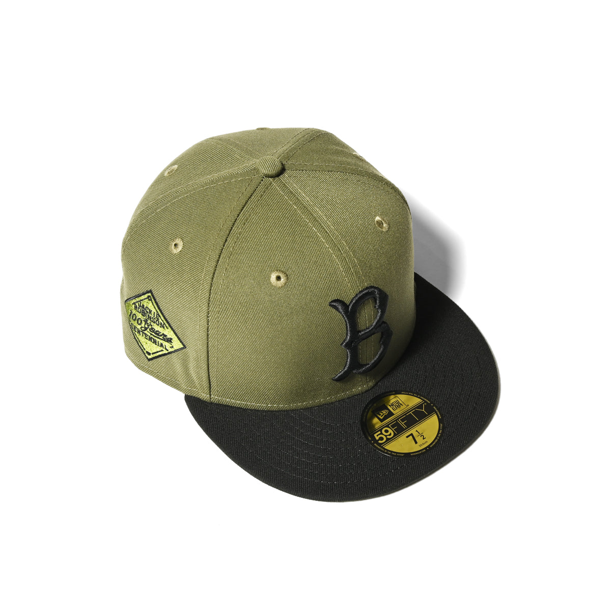 NEW ERA - Brooklyn Dodgers CO JR100TH 59FIFTY NE OLIVE/BLACK【70890654】