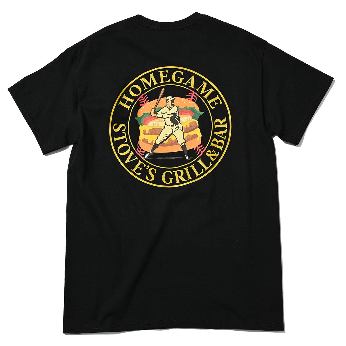 HOMEGAME×STOVES T-SHIRT BLACK【HG240102】