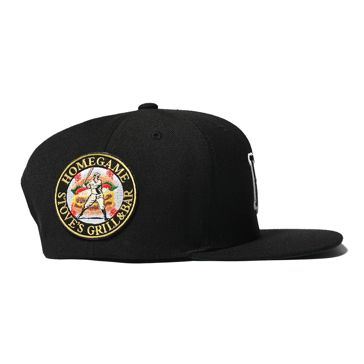 HOMEGAME×STOVES SNAP BACK CAP BLACK【HG241417 】