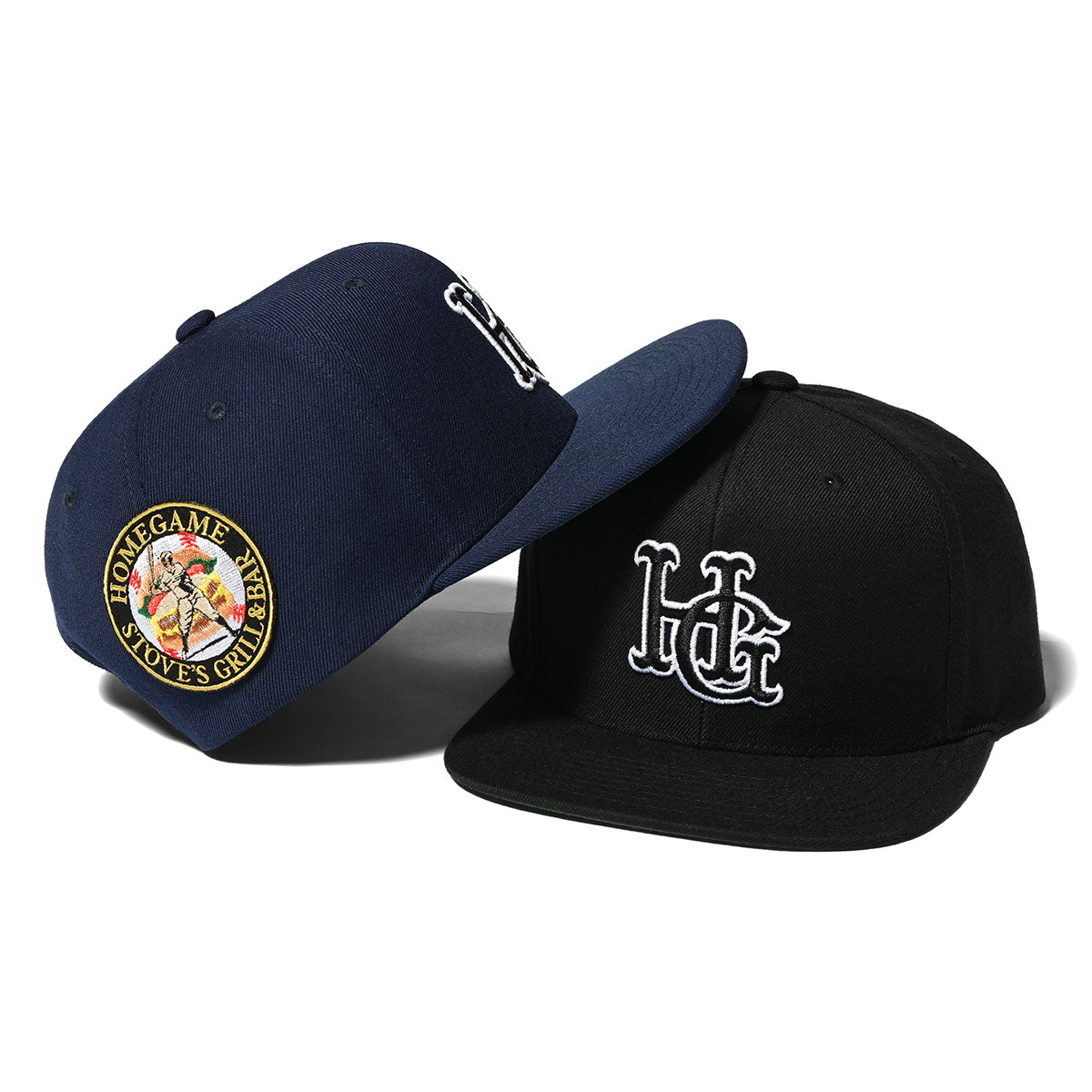 HOMEGAME×STOVES SNAP BACK CAP BLACK【HG241417 】