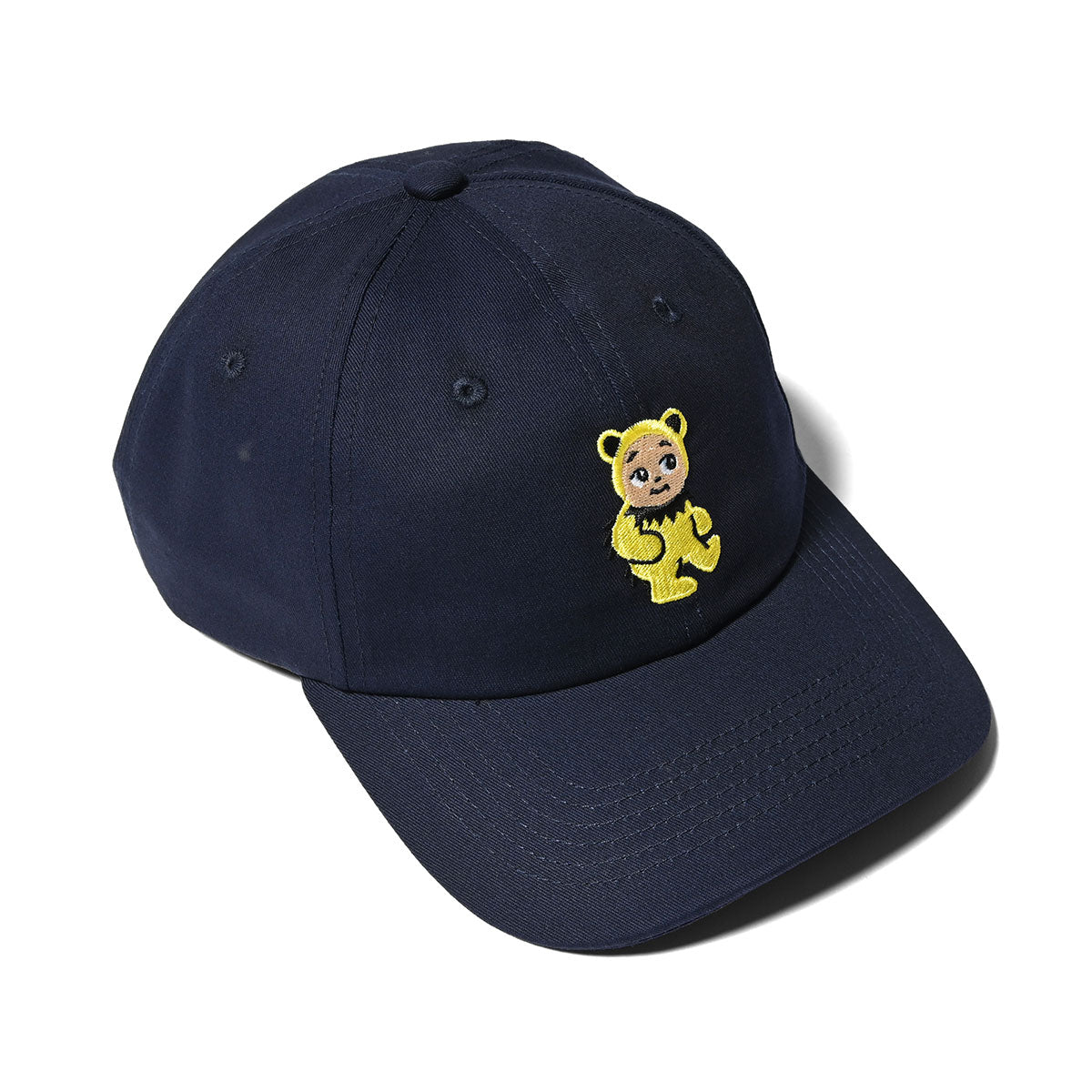 HOMEGAME - BABY DAD CAP BEAR NAVY/YELLOW【HG241419】