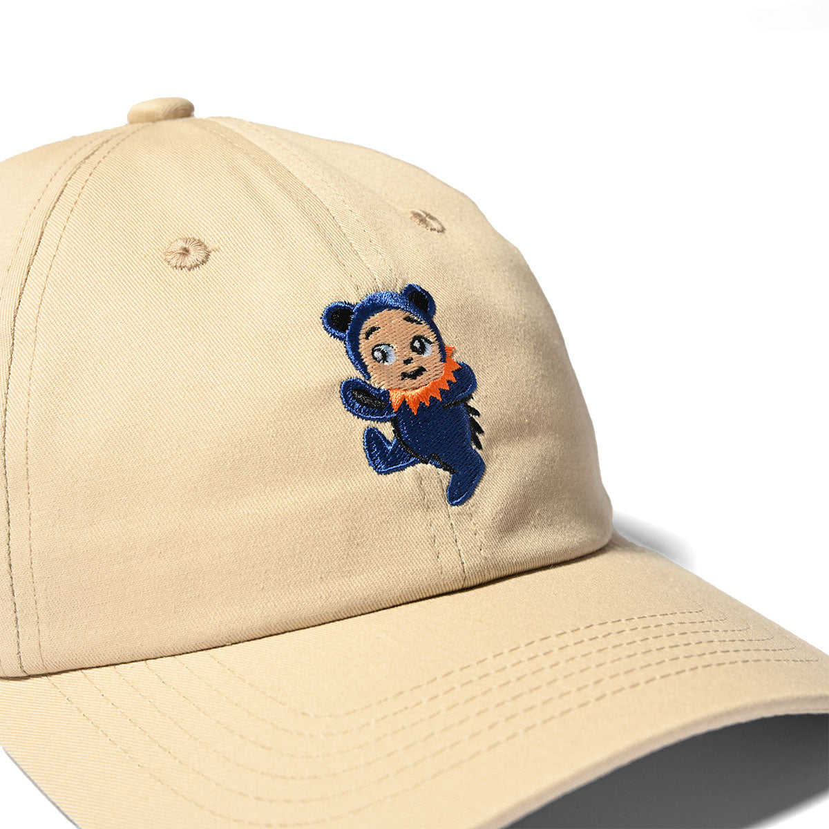 HOMEGAME - BABY DAD CAP BEAR KHAKI/BLUE【HG241419】
