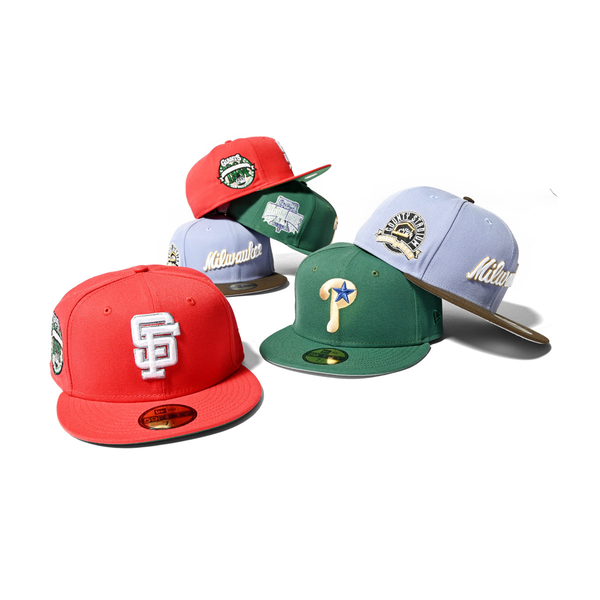 NEW ERA 密爾瓦基釀酒人鄉村體育場 - 59FIFTY 薰衣草/胡桃木