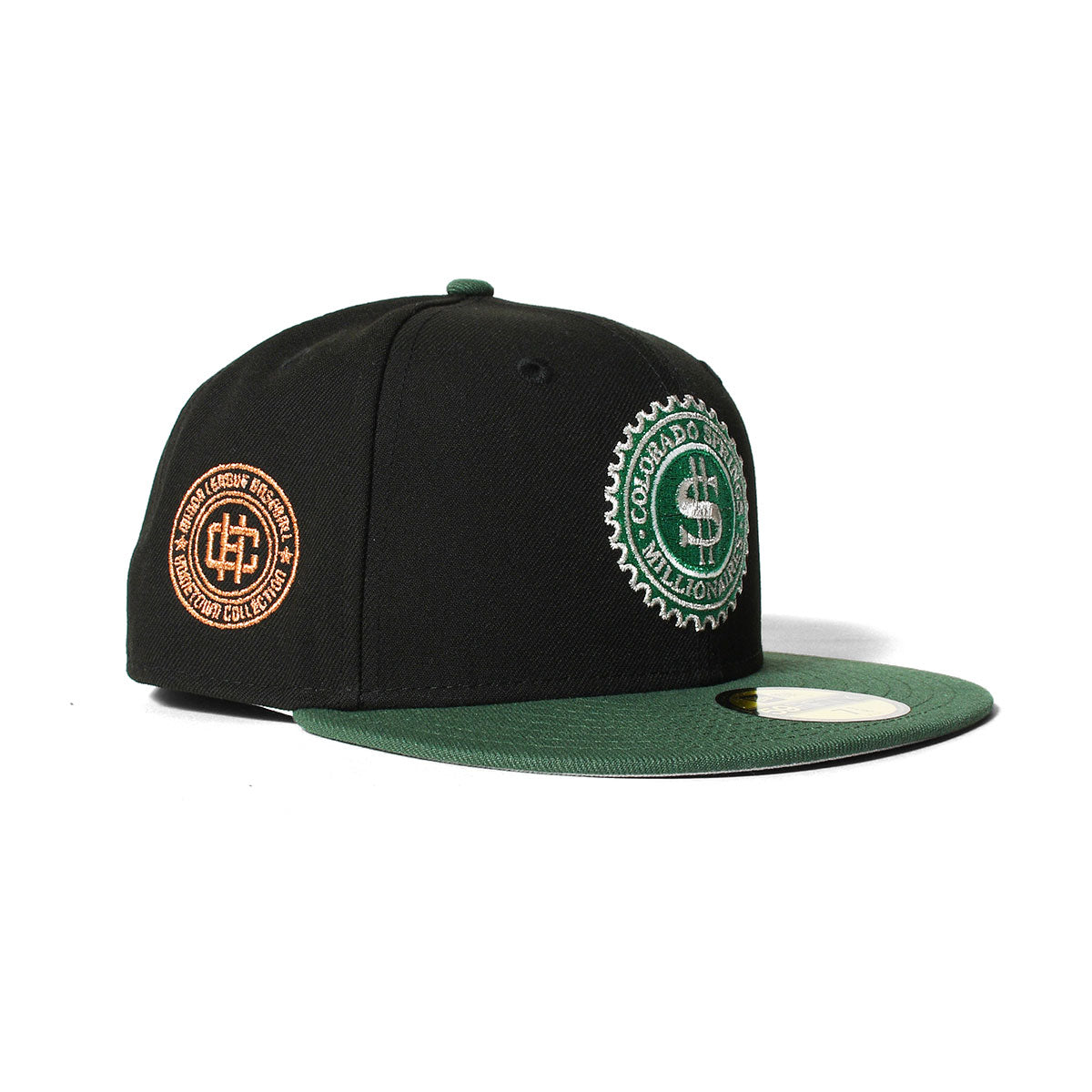 NEW ERA Colorado Springs Millionaires - 59FIFTY BLACK/M PINE GREEN