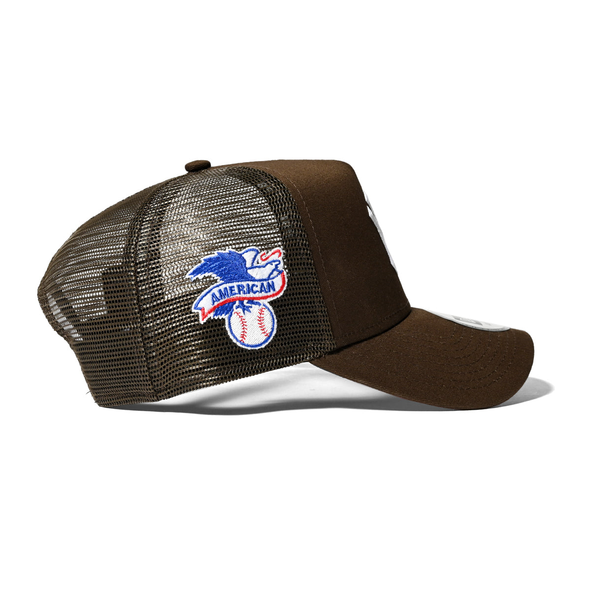 NEW ERA - NEW YORK YANKEES CO 9FORTY A-FRAME TRUCKER WALNUT 【14721105】