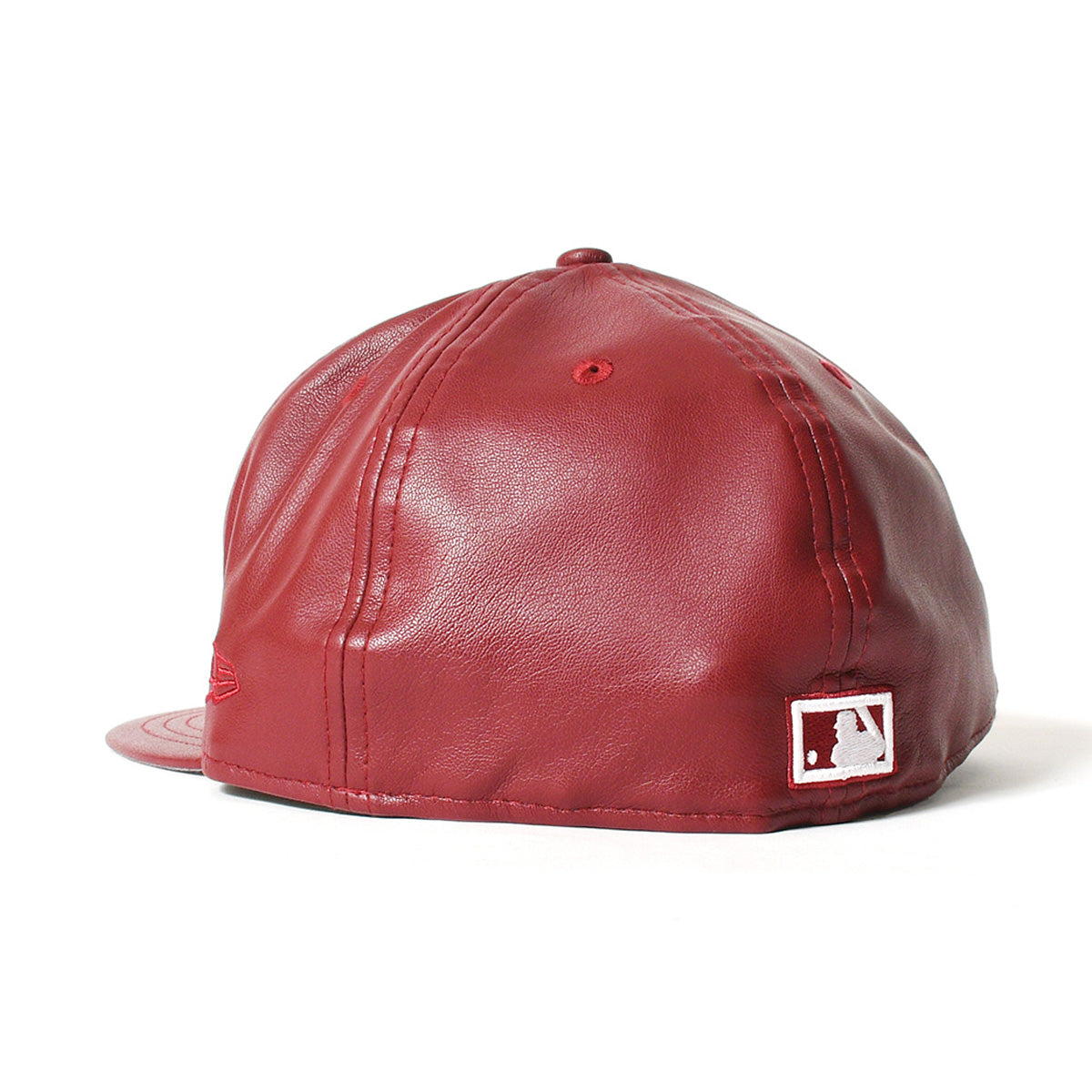 NEW ERA 紐約洋基隊 - 59FIFTY 100TH ANV PU 皮革酒紅色