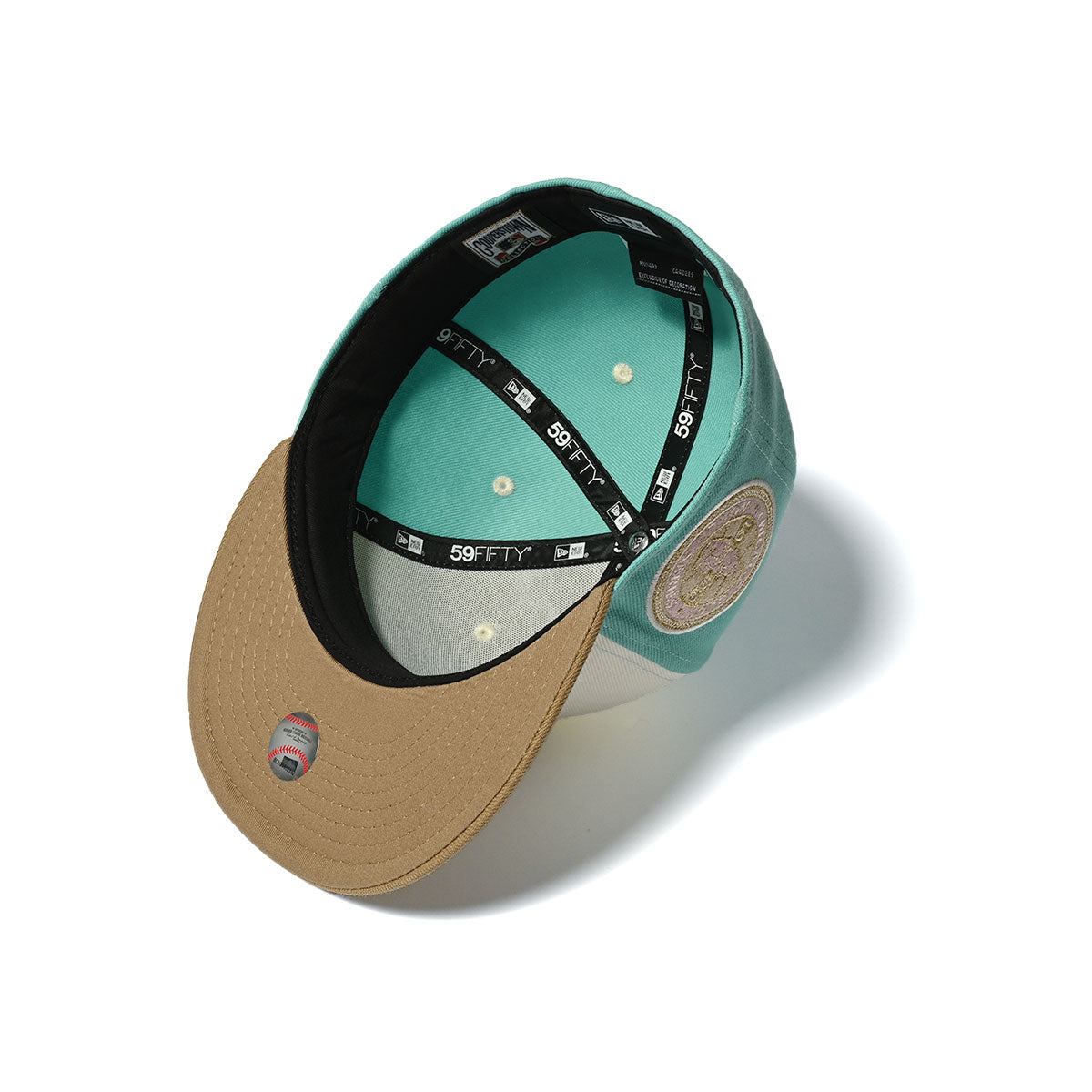NEW ERA Chicago Cubs - 1908 WS 59FIFTY CHROME/MINT/BEIGE【70756782】