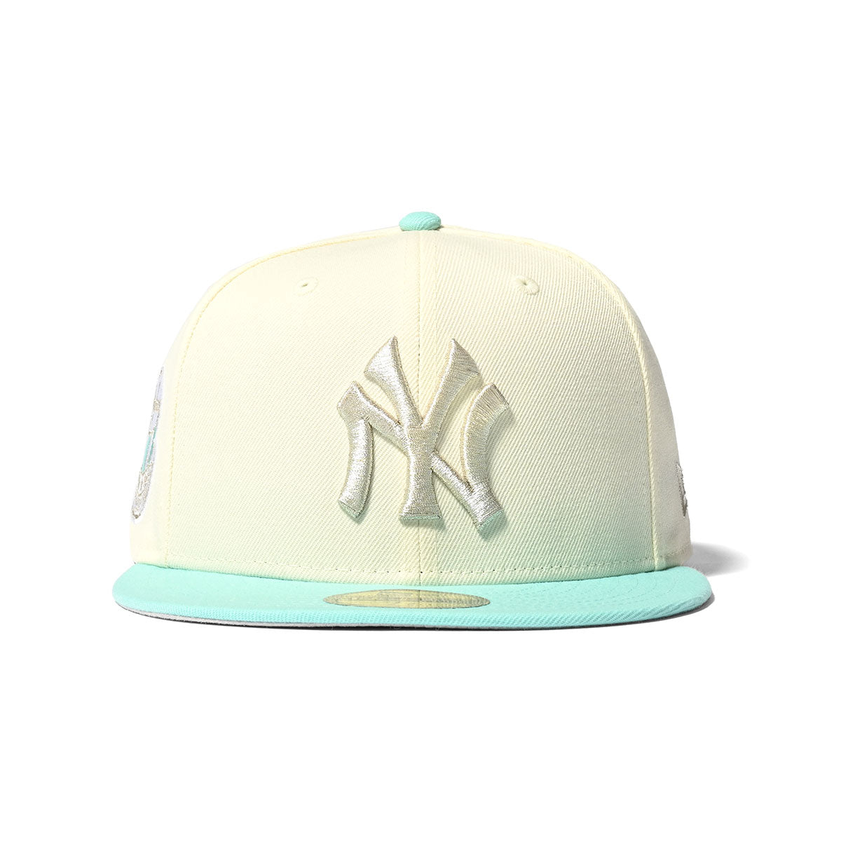 NEW ERA NEW YORK YANKEES WS 1952 59FIFTY CHROME WHT×BLUE TINT【13783835】