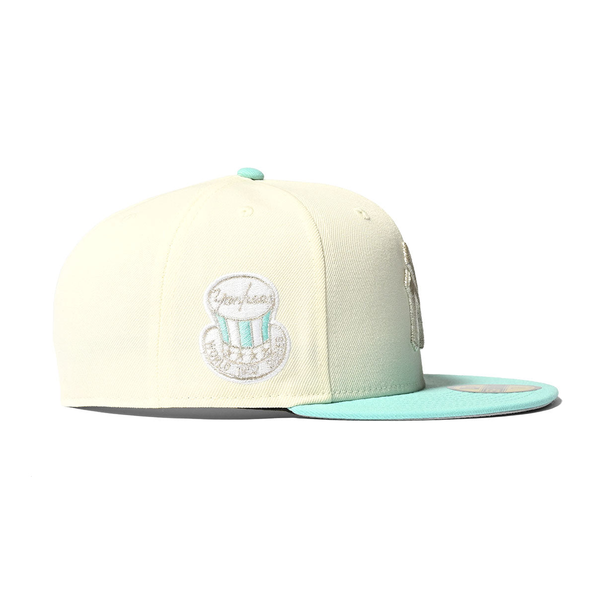 NEW ERA NEW YORK YANKEES WS 1952 59FIFTY CHROME WHT×BLUE TINT【13783835】