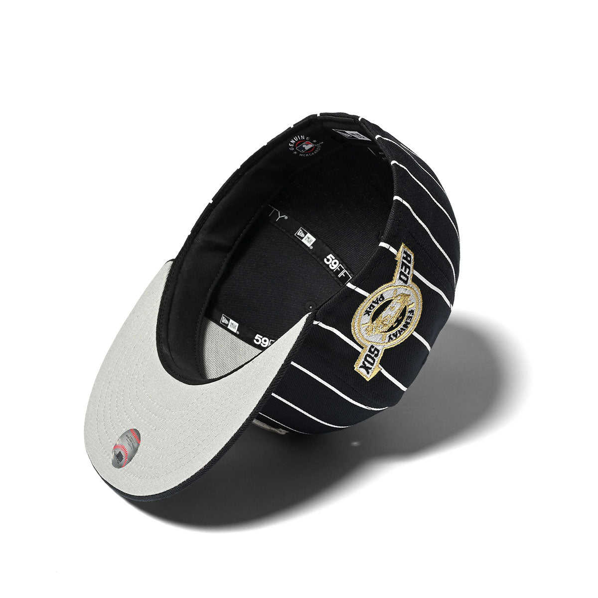 NEW ERA BOSTON RED SOX FENWAY PARK 59FIFTY NAVY×WHITE PINSTRIPE【13783837】