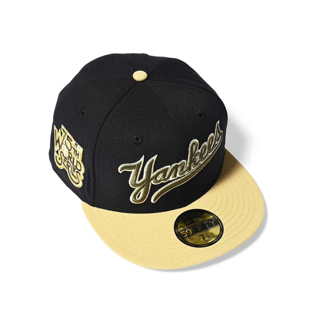 NEW ERA New York Yankees - 59FIFTY CO 75th WS NAVY/VEGAS GOLD【70747916】