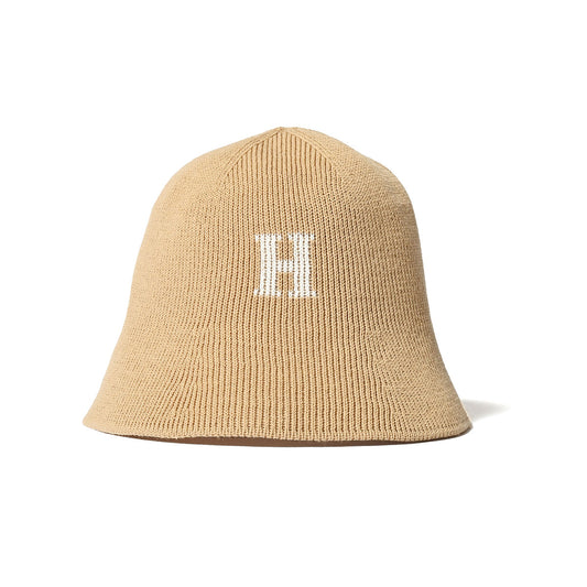 HOMEGAME - H LOGO COTTON KNIT HAT BEIGE【HG241415】