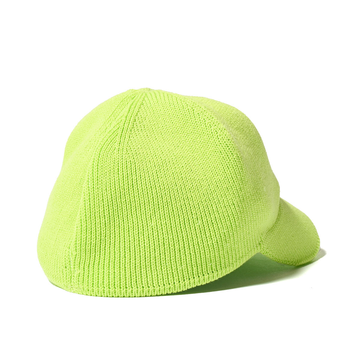 HOMEGAME - H LOGO COTTON KNIT BASEBALL CAP NEON YELLOW【HG241414】