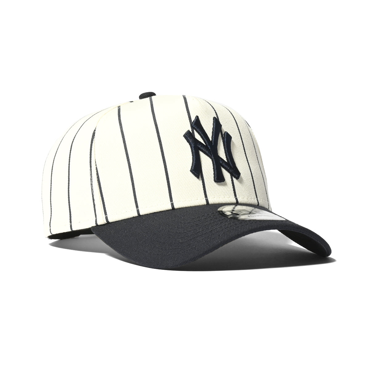 NEW ERA New York Yankees - 9FORTY A-Frame CHROME × NAVY PINSTRIPE【14344781】