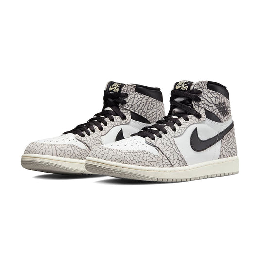 NIKE AIR JORDAN 1 RETRO HI OG (TECH GREY/MUSLIN-BLACK-WHITE) ナイキ エア ジョーダン 1 レトロ ハイ OG " テック グレー / モスリン - ブラック - ホワイト " 【DZ5485-052】