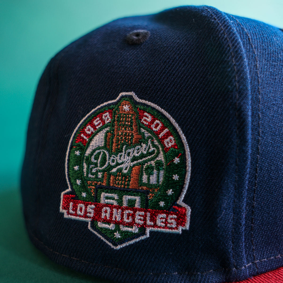 NEW ERA Los Angeles Dodgers - 59Fifty 60th Anniversary Oceanside Blue/Heather Red
