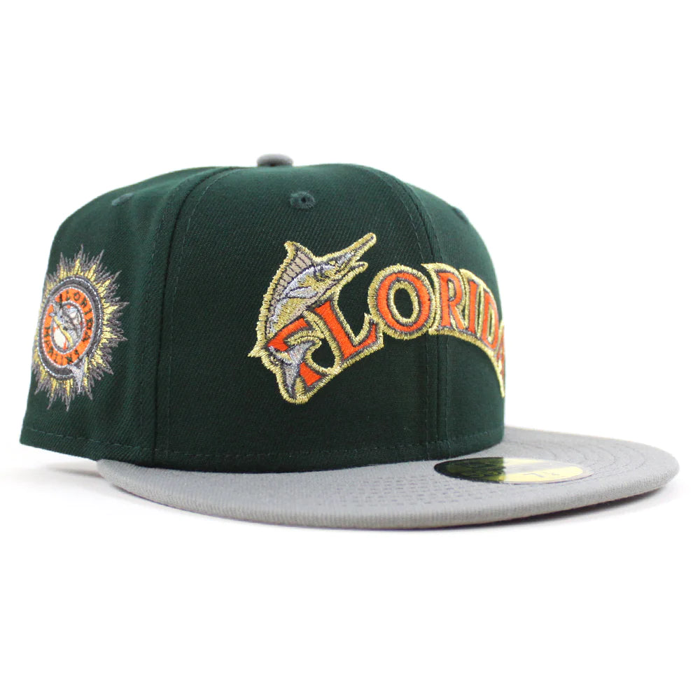 新時代佛羅裡達馬林魚 - 59FIFTY MARLINS 補丁綠色迷霧早晨