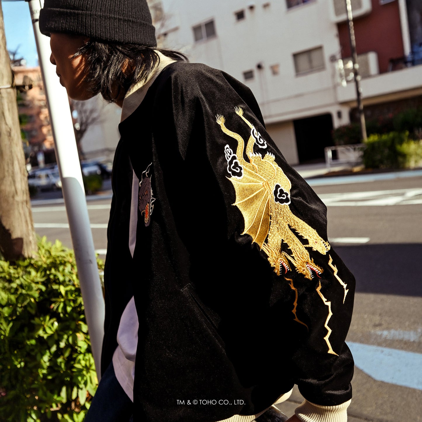 【受注販売:4月中旬頃より順次発送】GODZILLA | HOMEGAME REVERSIBLE SOUVENIR JACKET【HG251001】