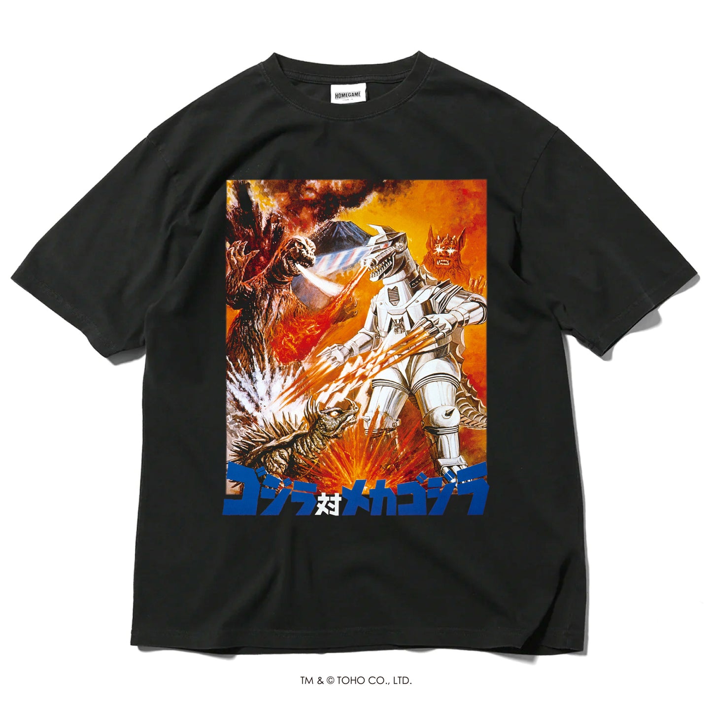【受注予約:12月下旬頃より順次発送】ゴジラ | HOMEGAME 1974 ゴジラ対メカゴジラ TEE
